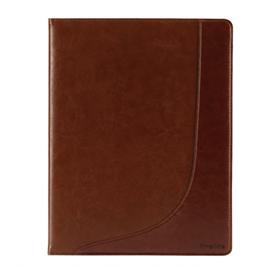45-7315 synthetic leather padfolio brown